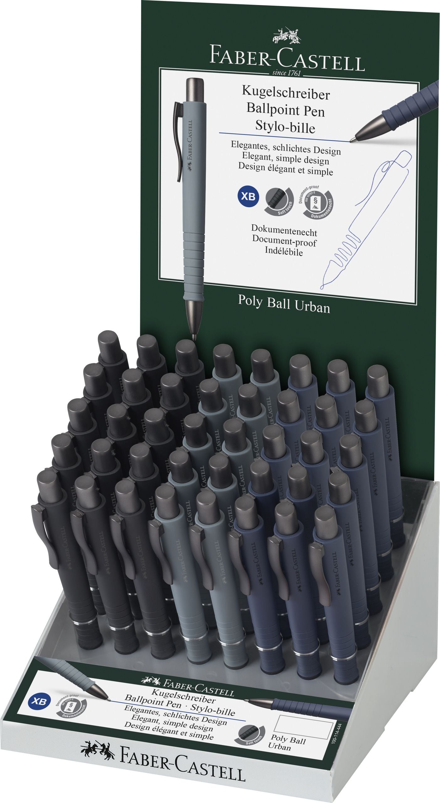 DISPLAY 40 BUC PIX CU MECANISM POLY BALL URBAN FABER-CASTELL DISPLAY 40 BUC PIX CU MECANISM POLY BALL URBAN FABER-CASTELL
